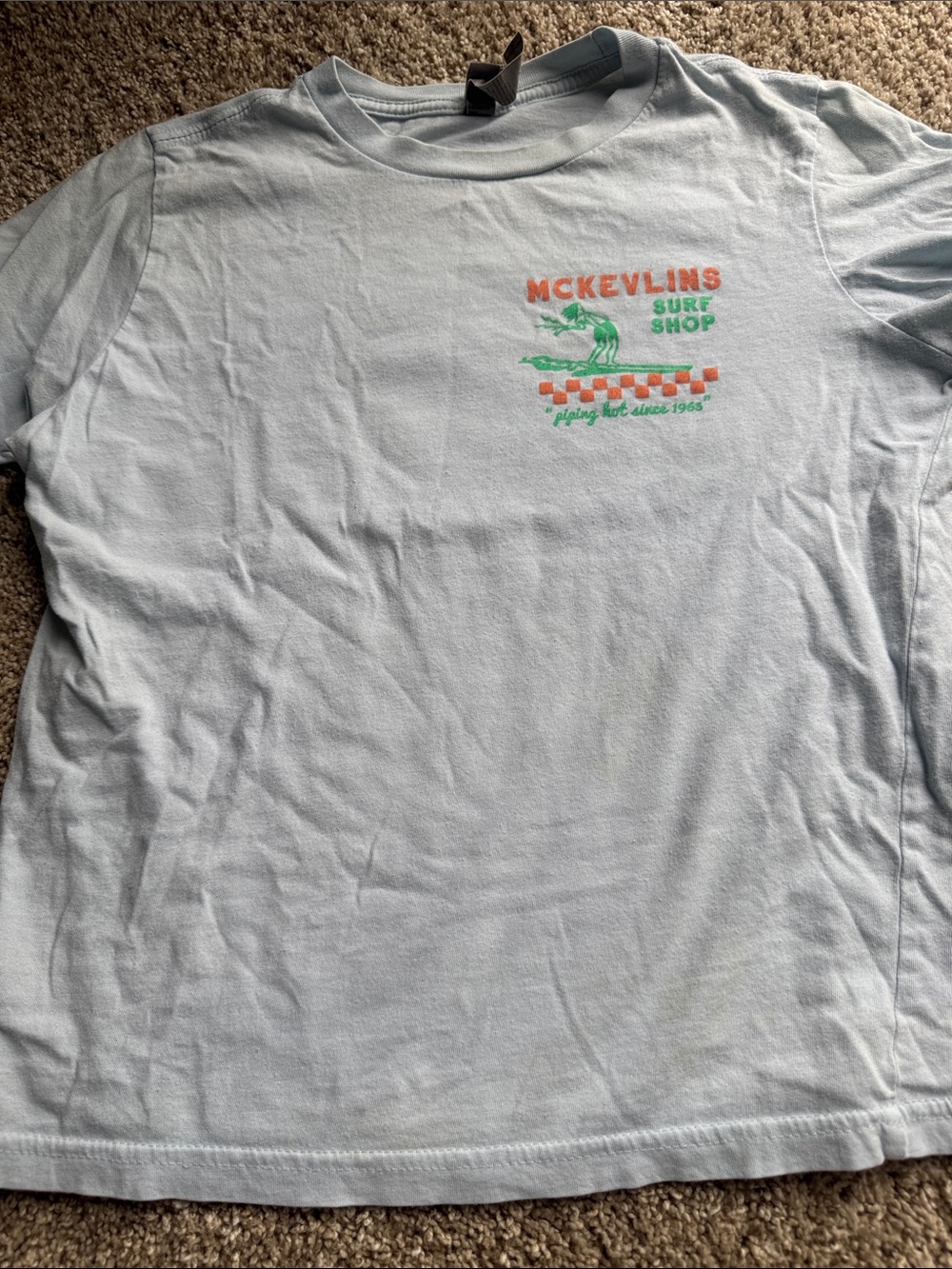 McKevlins Surf Shop Light Blue Graphic Tee